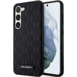 karl lagerfeld klhcs23msaklhpk s23+ s916 hardcase czarny/black saffiano mono metal logo