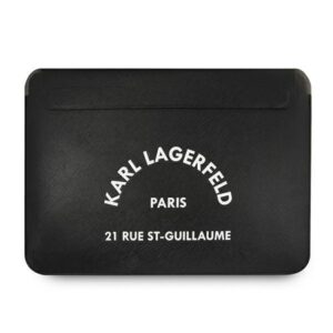 karl lagerfeld sleeve klcs16rsgsfbk 16" czarny/black saffiano rsg