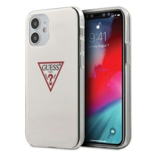 guess guhcp12spcuctlwh iphone 12 mini 5,4" biały/white hardcase triangle collection