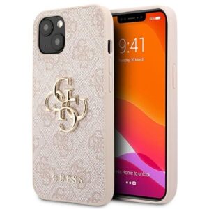guess guhcp13m4gmgpi iphone 13 6,1" różowy/pink hardcase 4g big metal logo