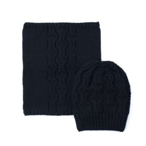 polski komplet zimowy warkocz