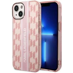 karl lagerfeld klhcp14shklspcp iphone 14 6,1" hardcase różowy/pink mono vertical stripe