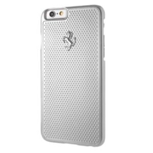 ferrari hardcase fepehcp6si iphone 6/6s perforated aluminium srebrny/silver