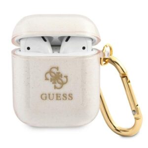 guess gua2ucg4gd airpods cover złoty/gold glitter collection