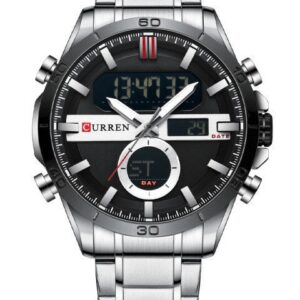zegarek męski curren 8384 (zc023a) -dual time +box