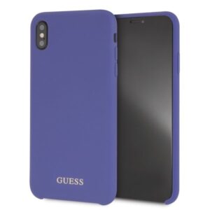 guess guhci65lsgluv iphone xs max purple /fioletowy hard case silicone