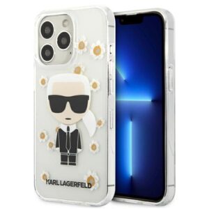 karl lagerfeld klhcp13lhflt iphone 13 pro / 13 6,1" przezroczysty/transparent flower ikonik karl