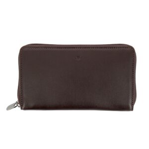 nuvola pelle zip around wallet for women in nappa leather large purse with coin and card holders