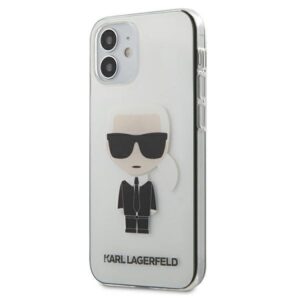 karl lagerfeld klhcp12strik iphone 12 mini 5,4" hardcase transparent ikonik