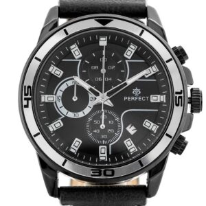 zegarek męski perfect ch02l - chronograf (zp351c) + box