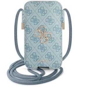guess torebka guphl4gmgbl 6,7" niebieski/blue hardcase 4g big metal logo