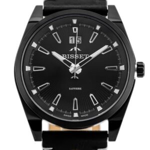 zegarek męski bisset bscf40 (zb095c) - szafirowe szkło