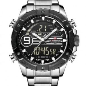 zegarek męski naviforce - nf9146s (zn089a) - silver/black + box
