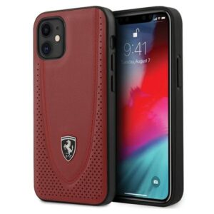 ferrari feogohcp12sre iphone 12 mini 5,4" czerwony/red hardcase off track perforated