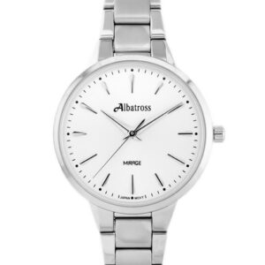 zegarek damski albatross mirage abbc05 (za539b) silver
