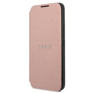 guess gubks22mpsasbpi s22+ s906 różowy/pink book saffiano stripes