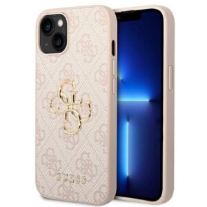 guess guhcp14m4gmgpi iphone 14 plus 6,7" różowy/pink hardcase 4g big metal logo