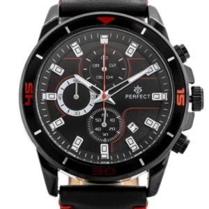 zegarek męski perfect ch02l - chronograf (zp351d) + box