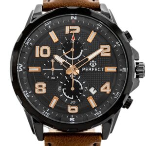 zegarek męski perfect ch05l - chronograf (zp353e) + box