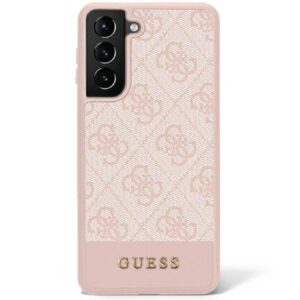 guess guhcs23sg4glpi s23 s911 różowy/pink hard case 4g stripe collection