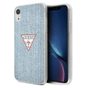 guess guhci61pcujullb iphone xr niebieski/light blue hardcase jeans collection