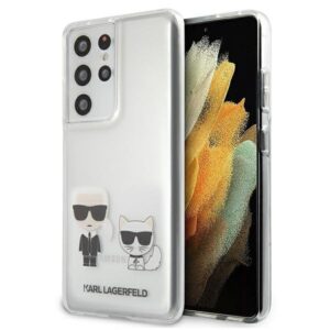 karl lagerfeld klhcs21lcktr s21 ultra g998 hardcase transparent karl & choupette