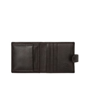 nuvola pelle clip men's wallet small compact in nappa leather clip button with coin pocket and card slots