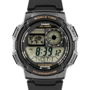 zegarek męski casio ae-1000w 1av (zd073a) - world time