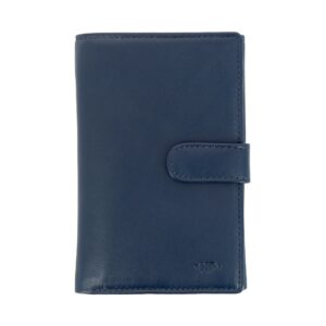 nuvola pelle womens large wallet purse in soft leather with button closure coin pocket and 12 card slot