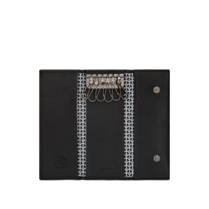 nuvola pelle real leather key case holder wallet with 6 hooks for long keys armoured door