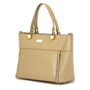 skórzana duża shopperbag torba na ramię vera pelle