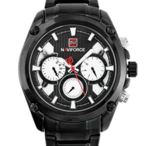 zegarek męski naviforce - nf9113 (zn078a) - black/silver + box