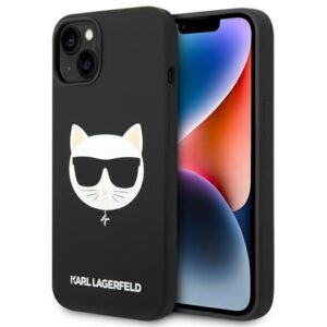 karl lagerfeld klhmp14mslchbk iphone 14 plus 6,7" hardcase czarny/black silicone choupette head magsafe