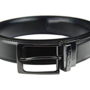 męski pasek z prawdziwej skóry pierre cardin fwjx5 double black-blue