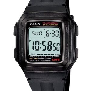 zegarek męski casio f-201wa-9a (zd164a) - klasyka
