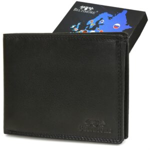 męski portfel skórzany klasyczny rfid czarny beltimore k41