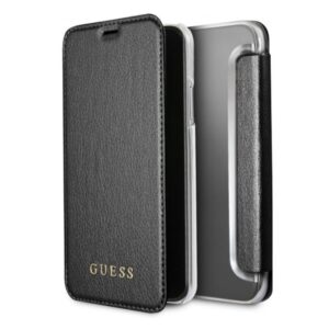 guess guflbkpxigltbk iphone x black /czarny book iridescent