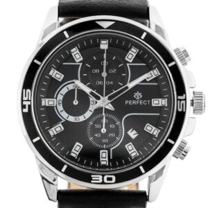 zegarek męski perfect ch02l - chronograf (zp351h) + box