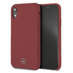 mercedes mehci61silre iphone xr czerwony/red hardcase silicone line