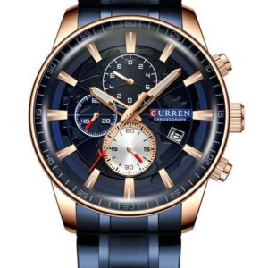 zegarek męski curren 8362 (zc017e) chronograf +box