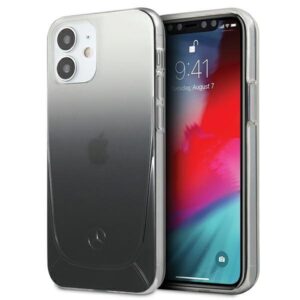 mercedes mehcp12sargbk iphone 12 mini 5,4" czarny/black hardcase transparent line