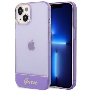 guess guhcp14mhgcou iphone 14 plus 6,7" fioletowy/purple hardcase translucent