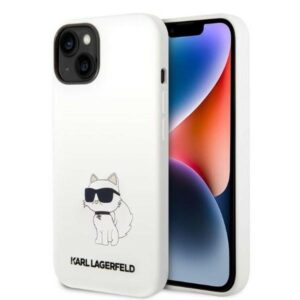 karl lagerfeld klhcp14ssnchbch iphone 14 6,1" hardcase biały/white silicone choupette