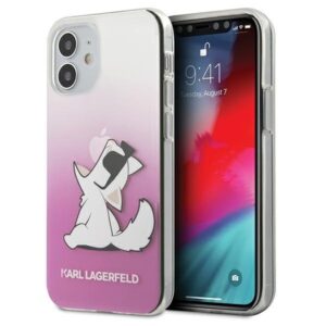 karl lagerfeld klhcp12scfnrcpi iphone 12 mini 5,4" różowy/pink hardcase choupette fun
