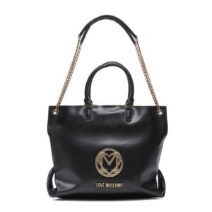 torba na zakupy marki love moschino model jc4034pp1gld0 kolor czarny. torby damskie. sezon: wiosna/lato