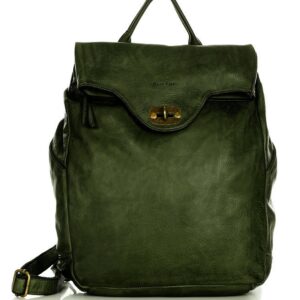 marco mazzini duży akademicki plecak old pelle travel big zielony militare