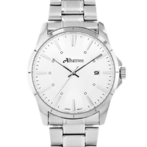zegarek męski albatross abdb99sis (za058a) silver