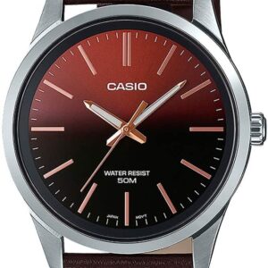 zegarek marki casio model mtp-e180l_m kolor brązowy. akcesoria męskie. sezon: cały rok