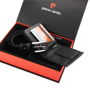 męski portfel i pasek - zestaw od pierre cardin