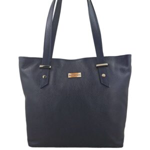 shopper bag - duże torebki miejskie - granatowe